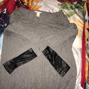 Banana Republic leather shirt